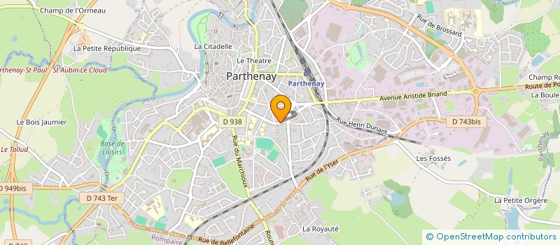 localisation de l'entreprise FIVE FOR A TEA  PARTHENAY