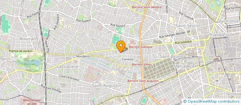 localisation de l'entreprise FIVE INVEST à BORDEAUX