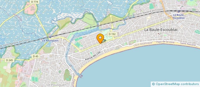 localisation de l'entreprise FIVE INVEST  LA BAULE-ESCOUBLAC