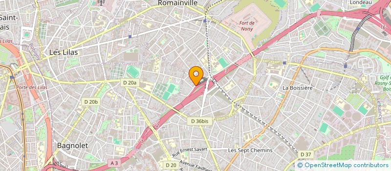 localisation de l'entreprise FIVE LLC à ROMAINVILLE