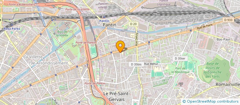 localisation de l'entreprise FIVE M  PANTIN