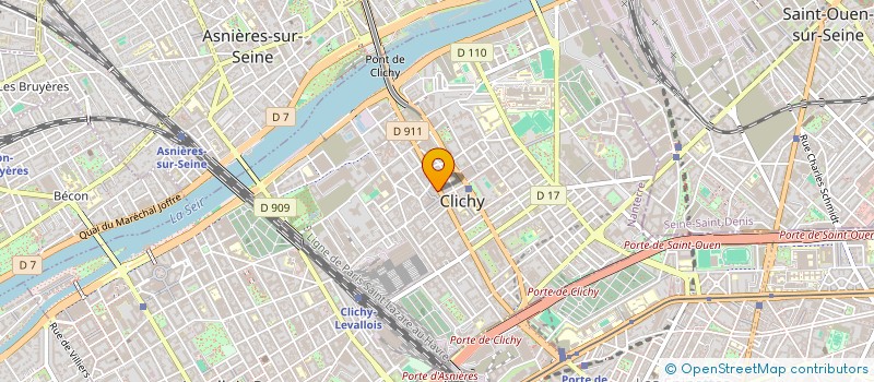 localisation de l'entreprise FIVE MFK à CLICHY