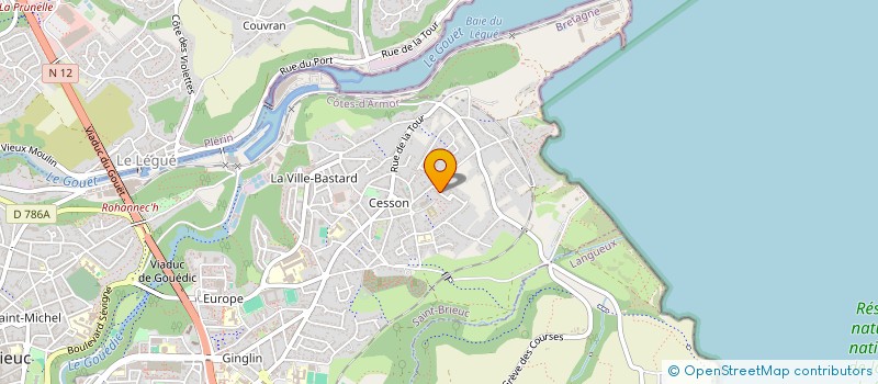 localisation de l'entreprise FIVE-O à SAINT-BRIEUC