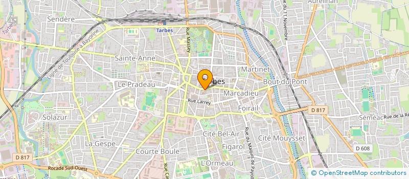 localisation de l'entreprise FIVE O'CLOCK à TARBES