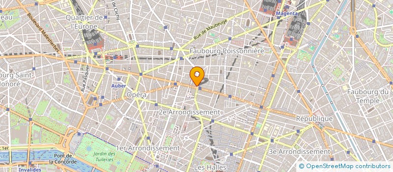 localisation de l'entreprise FIVE O'CLOCK à PARIS