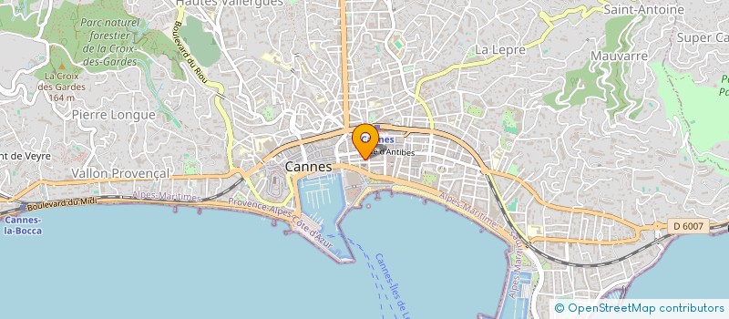 localisation de l'entreprise FIVE SEAS à CANNES