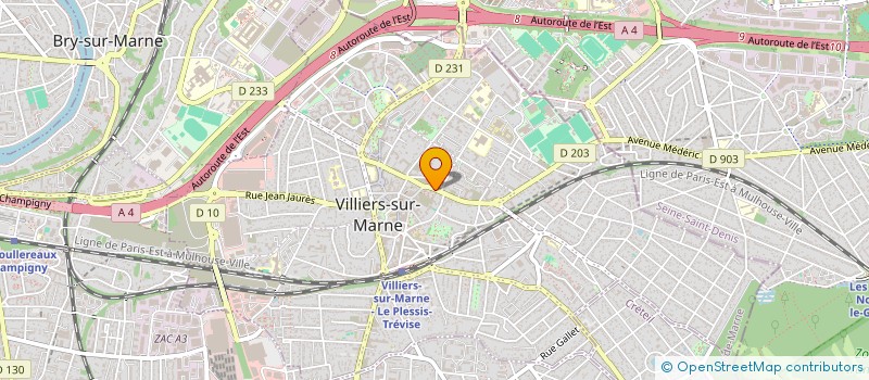 localisation de l'entreprise FIVE - THREE SUPERETTE à VILLIERS-SUR-MARNE