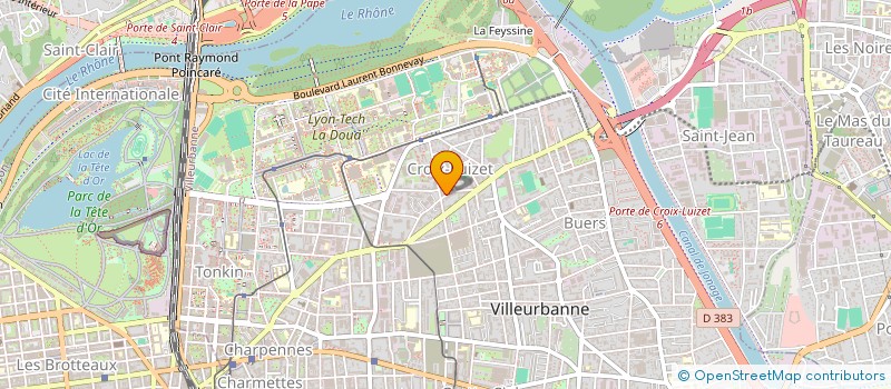 localisation de l'entreprise FIVE TRANPORT  VILLEURBANNE