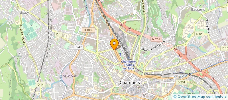 localisation de l'entreprise FIVE X FIVE à CHAMBERY