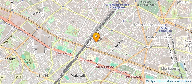 localisation de l'entreprise FIVE X SARL à PARIS