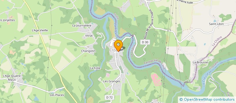 localisation de l'entreprise FIVECSOLUTIONS à CROZANT