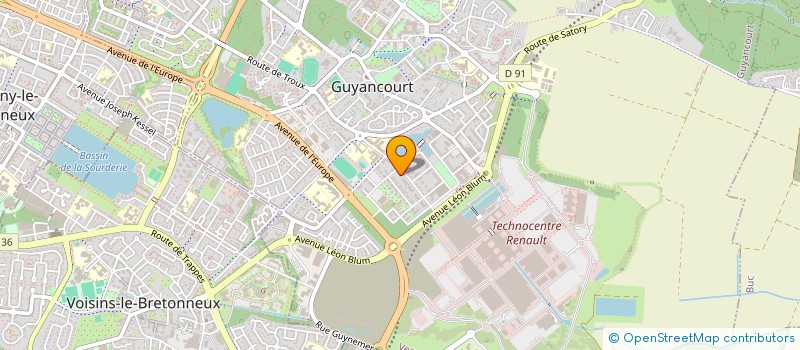 localisation de l'entreprise FIVEDIMSON  GUYANCOURT