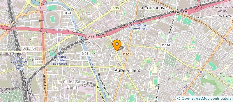 localisation de l'entreprise FIVEL TAXIS  AUBERVILLIERS