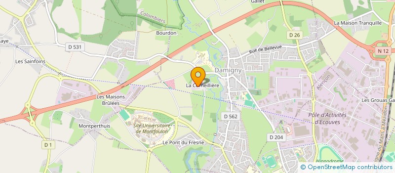 localisation de l'entreprise FIVENTOUEST à DAMIGNY