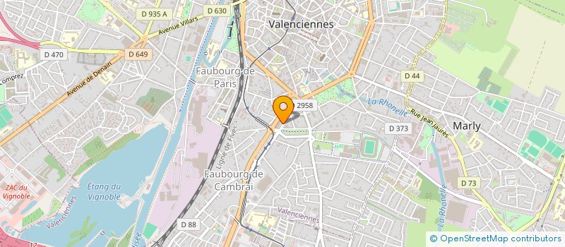 localisation de l'entreprise FIVER à VALENCIENNES