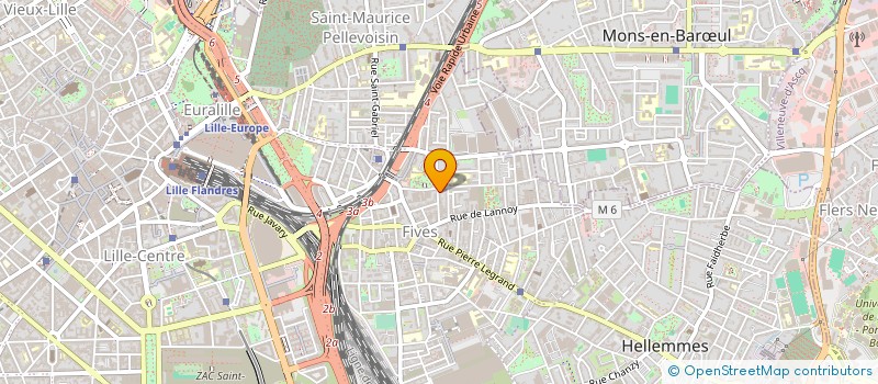 localisation de l'entreprise FIVES CONTROLE AUTO à LILLE