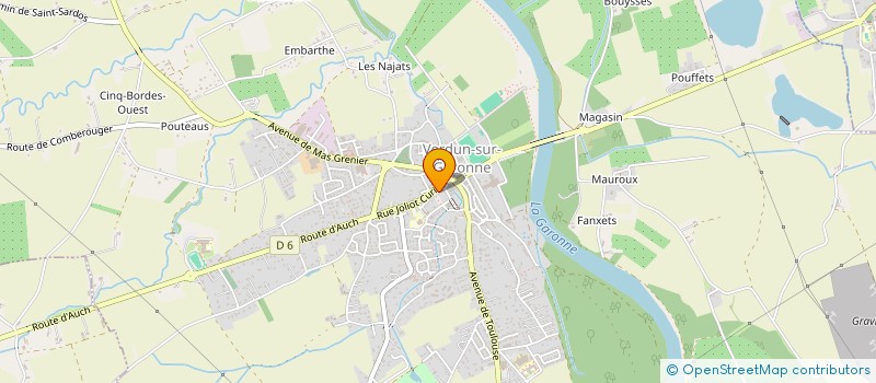 localisation de l'entreprise FIX A'PRO à VERDUN-SUR-GARONNE