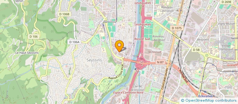 localisation de l'entreprise FIX'CITY à SEYSSINS