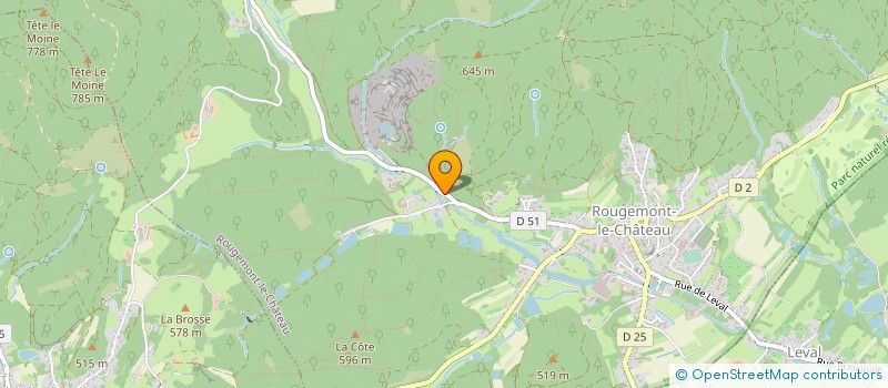 localisation de l'entreprise FIX SERRURERIE à ROUGEMONT-LE-CHATEAU
