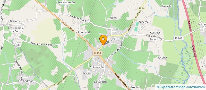 localisation de l'entreprise FIXEO SERVICE  PUGNAC