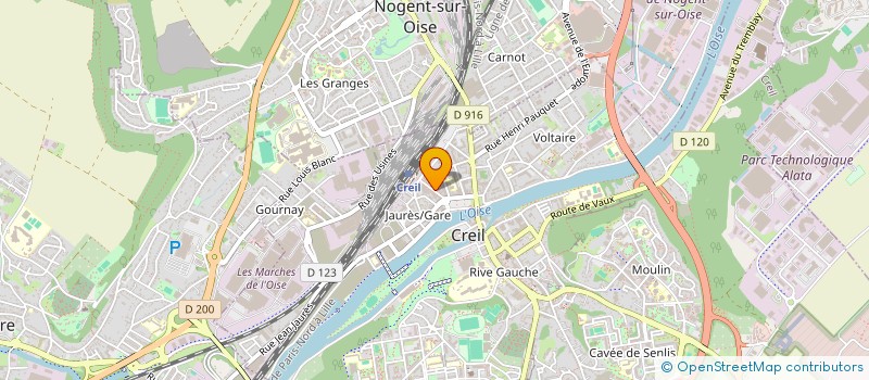 localisation de l'entreprise FIXETPHONE à CREIL