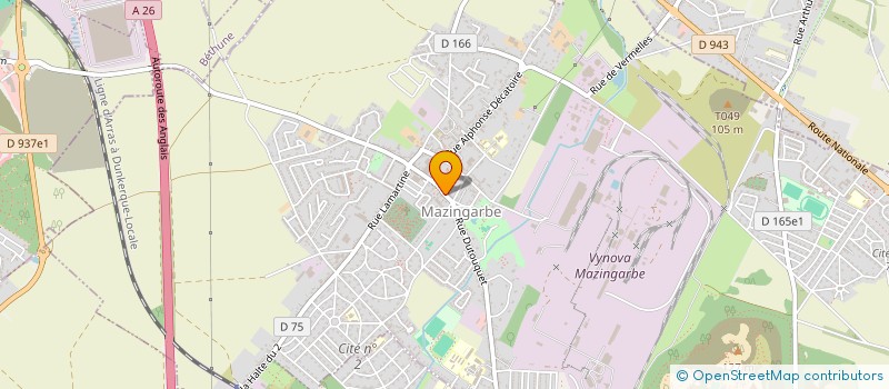 localisation de l'entreprise FIXIPLAST à MAZINGARBE