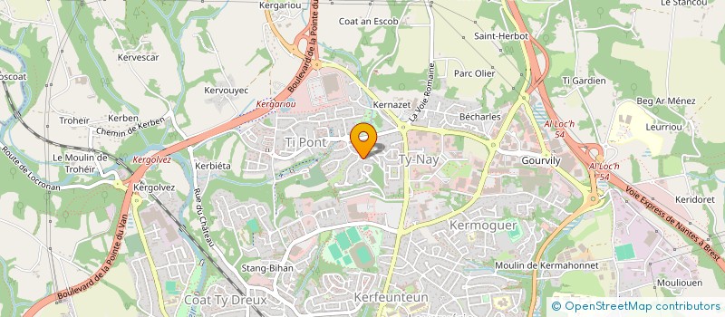 localisation de l'entreprise FIXPEN  QUIMPER