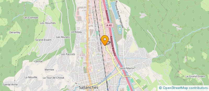 localisation de l'entreprise FIZ IMMOBILIER à SALLANCHES