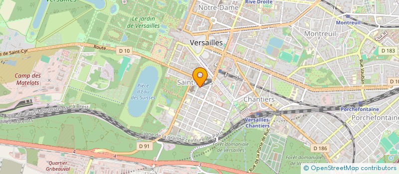localisation de l'entreprise FIZA à VERSAILLES