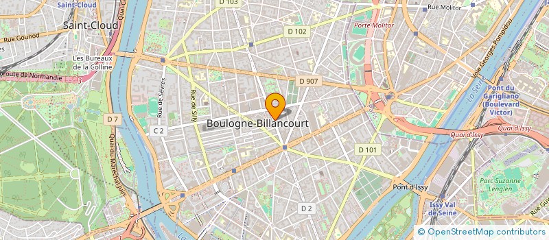 localisation de l'entreprise FIZYOU  BOULOGNE-BILLANCOURT