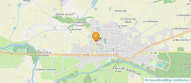 localisation de l'entreprise FJ à GUEMENE-PENFAO