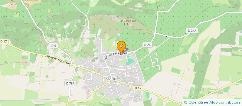 localisation de l'entreprise FJ  MOURIES