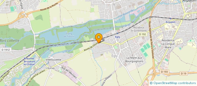 localisation de l'entreprise FJ BAT SASU  EGLY