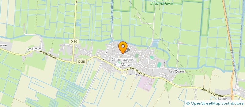 localisation de l'entreprise FJ BROCANTE  CHAMPAGNE-LES-MARAIS