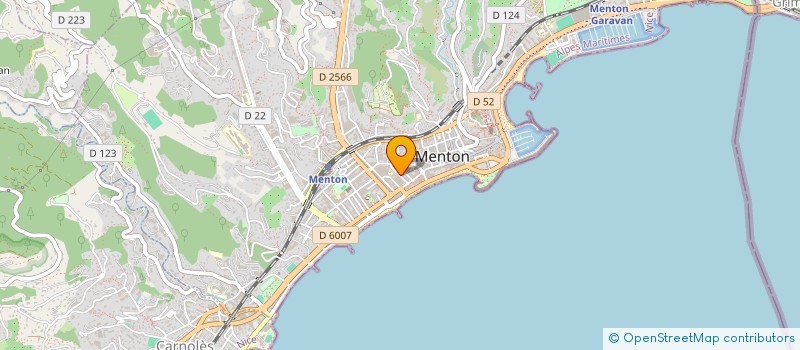 localisation de l'entreprise FJ COMPUTER  MENTON