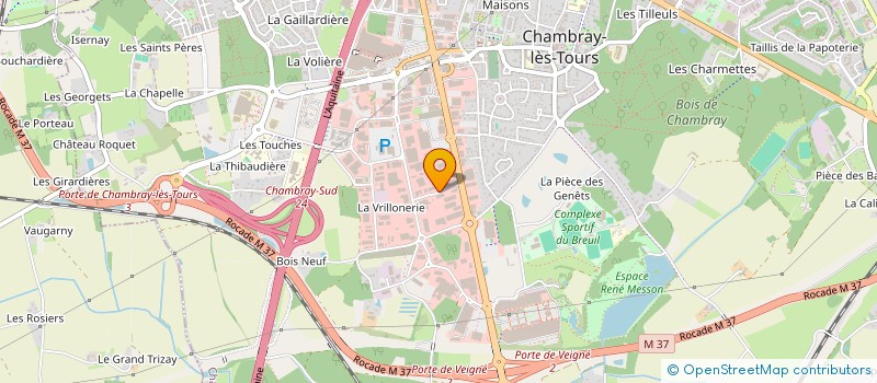 localisation de l'entreprise FJ CUCINE à CHAMBRAY-LES-TOURS