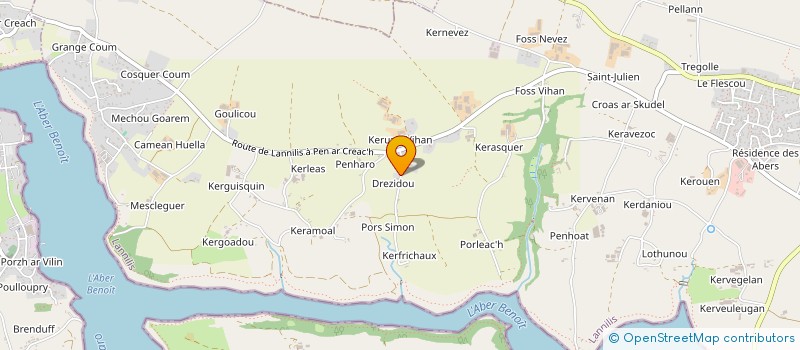 localisation de l'entreprise FJ DIASPORE  LANNILIS