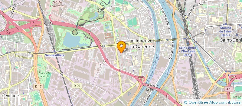 localisation de l'entreprise FJ ELEC à VILLENEUVE-LA-GARENNE
