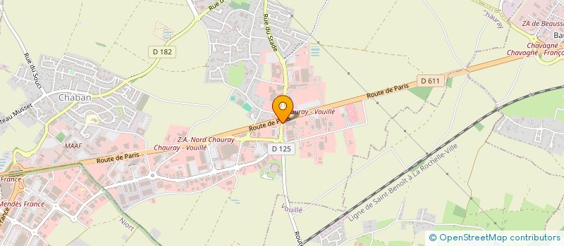 localisation de l'entreprise FJ ENGINEERING  CHAURAY