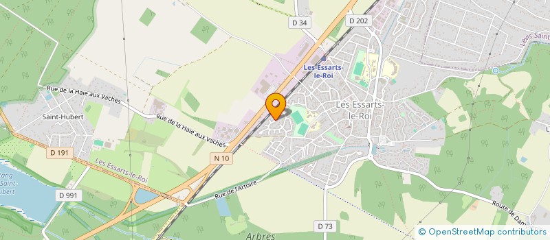 localisation de l'entreprise FJ FORMADIAG  LES ESSARTS-LE-ROI