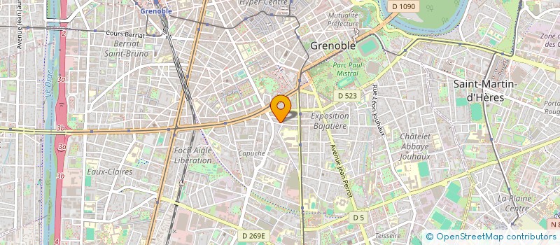 localisation de l'entreprise FJ HOLDING à GRENOBLE