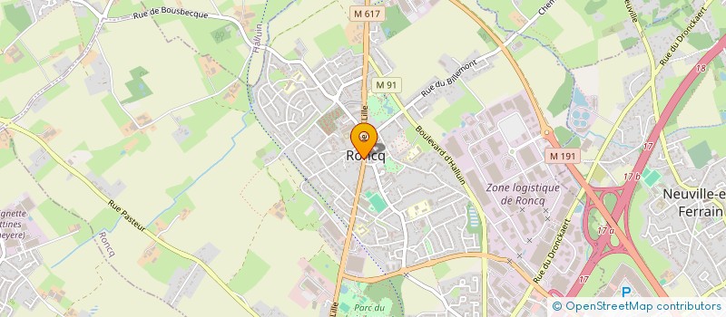 localisation de l'entreprise FJ IMMOBILIER RONCQ  RONCQ