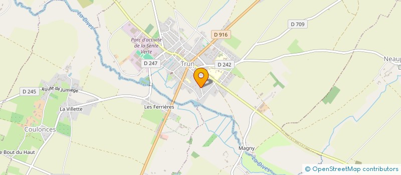 localisation de l'entreprise FJ INVEST à TRUN