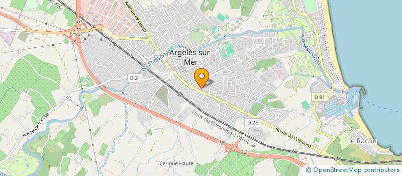 localisation de l'entreprise FJ INVEST  ARGELES-SUR-MER