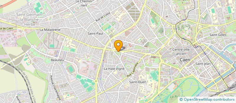 localisation de l'entreprise FJ INVEST à CAEN