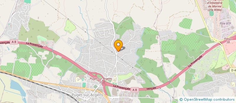 localisation de l'entreprise FJ INVESTMENT à FREJUS