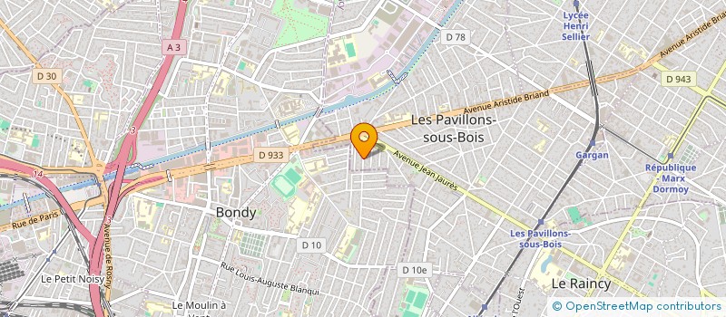 localisation de l'entreprise FJ LEBLANC à LES PAVILLONS-SOUS-BOIS