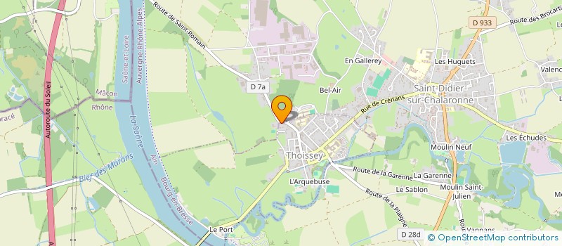 localisation de l'entreprise FJ LOC. EVENTS à THOISSEY