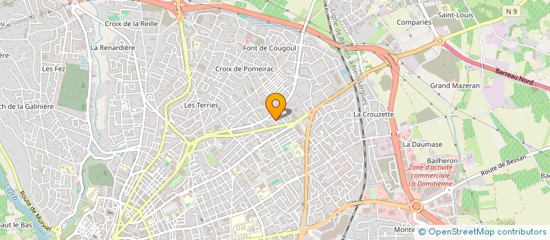 localisation de l'entreprise FJ MACONNERIE  BEZIERS