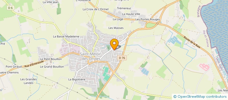 localisation de l'entreprise FJ MALO  SAINT-MELOIR-DES-ONDES